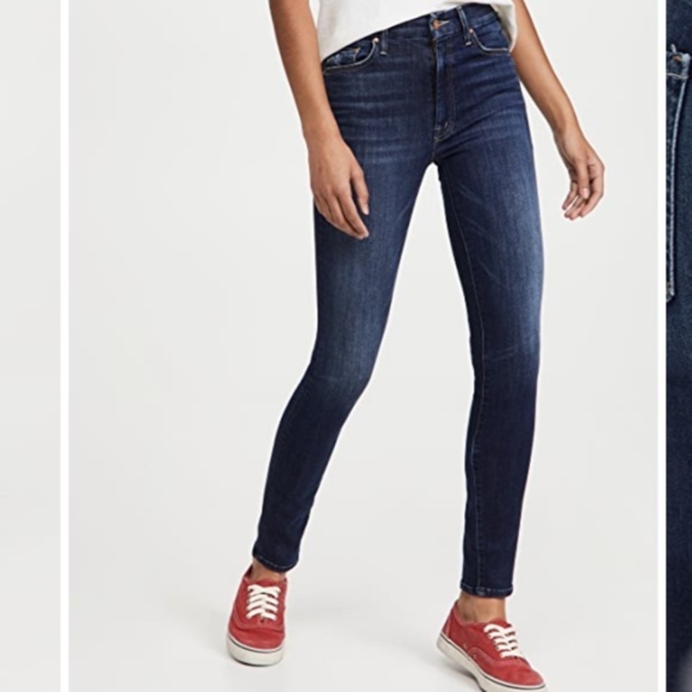 FREE PEOPLE DARK WASH ANKLE SKINNY DENIM - SIZE 28